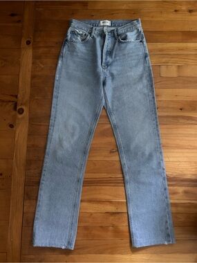 Agolde Lana Light Wash Straight Jeans